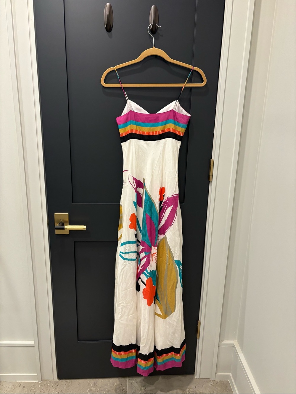 Club Monaco Spaghetti Strap Floral Maxi Dress size small - Picture 2 of 2